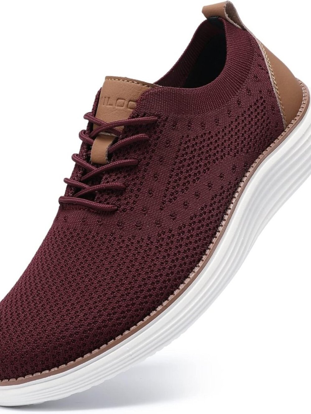 Men's Casual Lace-Up Oxfords Breathable Mesh Comfortable Business Walking Shoes